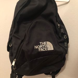 North face small black backpack